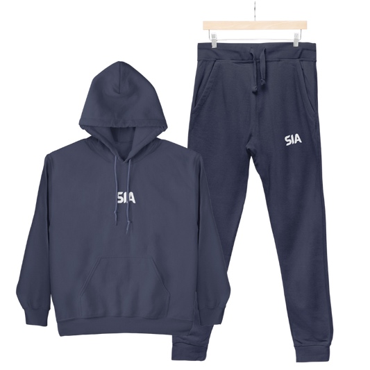 Navy Blue | Unisex Hooded Sweatshirt and Sweat pant | Travel Pack