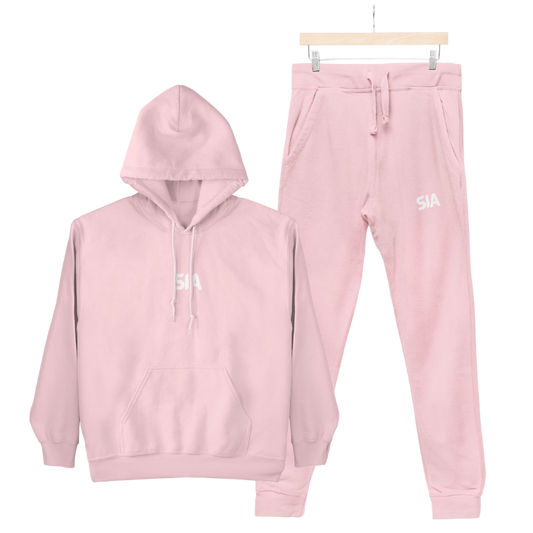 Baby Pink | Unisex Hooded Sweatshirt and Sweat pant | Travel Pack