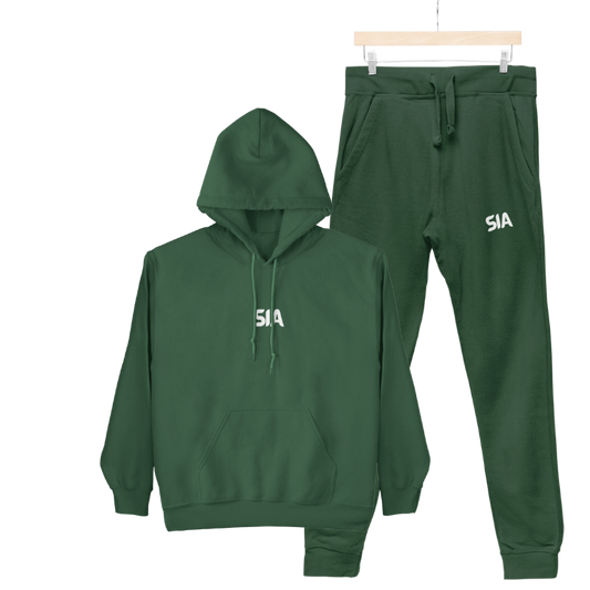 Bottle Green | Unisex Hooded Sweatshirt and Sweat pant | Travel Pack