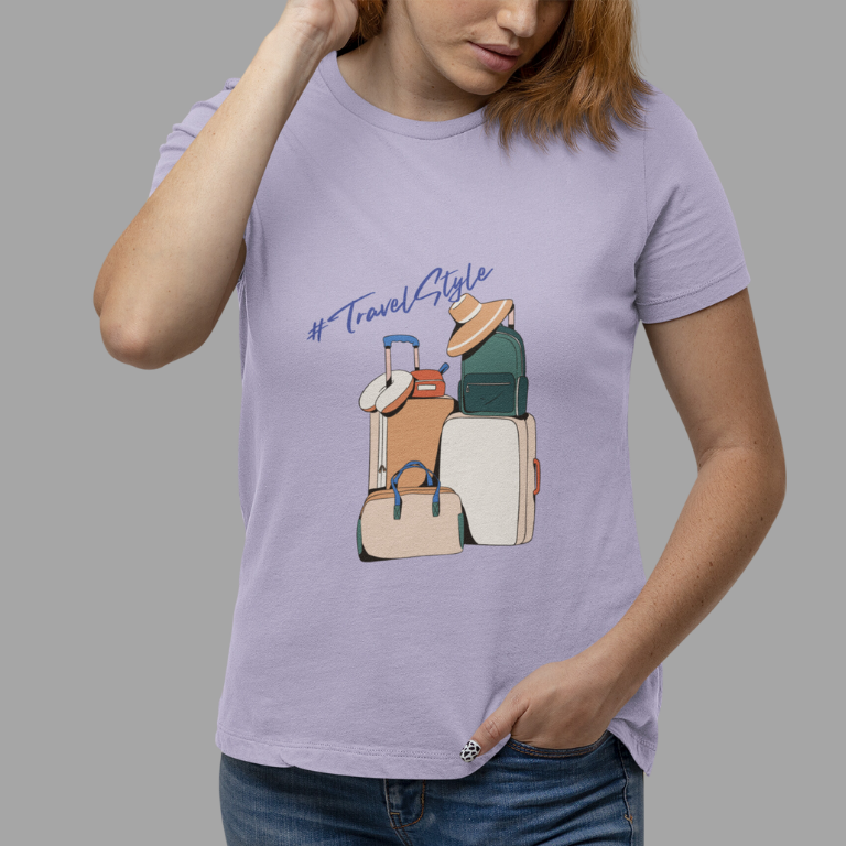 Travel Style| Women's Exploration T-Shirt | Lavender