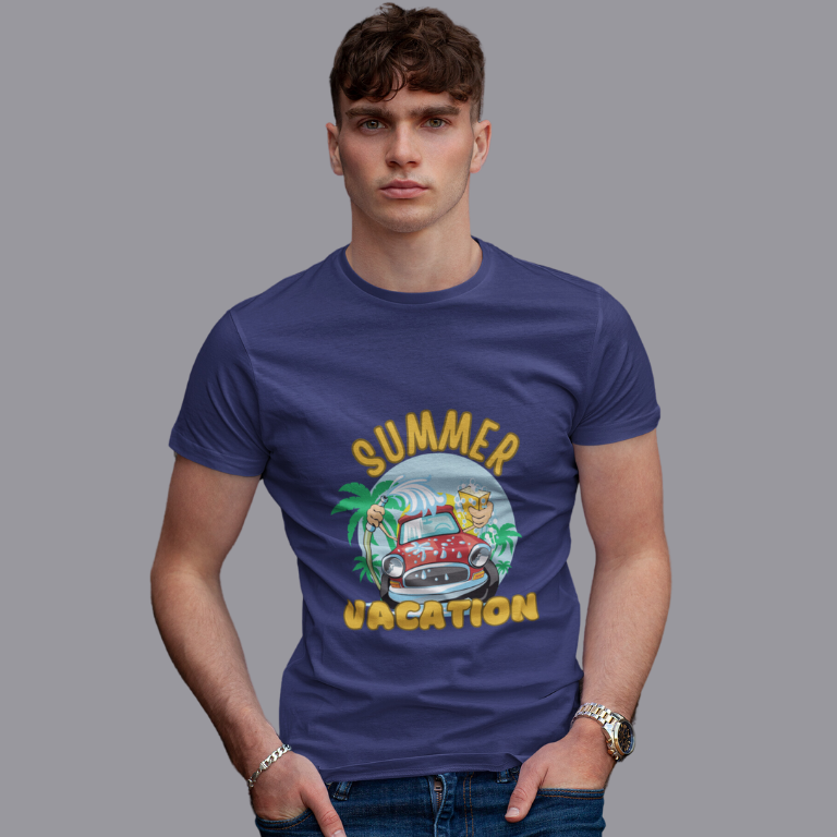 Summer vacation | Men's Exploration T-Shirt | Royal Blue